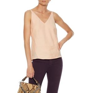JBrand Linen Tank with Adjustable Straps